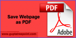 save webpage as pdf