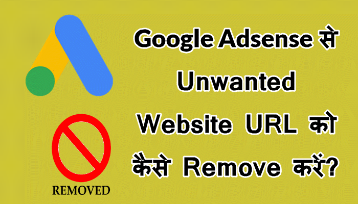 Remove unwanted Website URL from Google Adsense