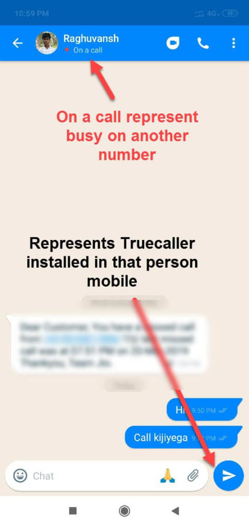 Truecaller installed in that person mobile