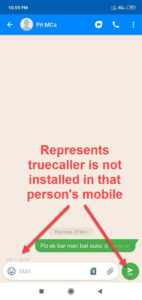 truecaller not installed in that person mobile