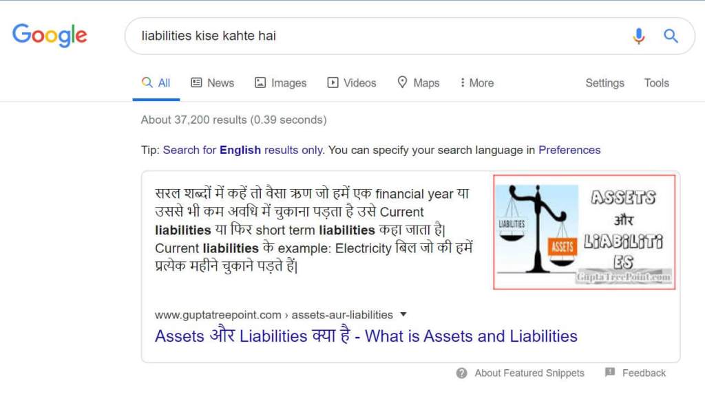 Featured Snippets Guptatreepoint